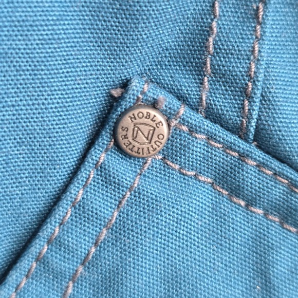 Noble Outfitters Ladies Faux Fur Neck Lined Canvas Vest Size‎ Large Teal Blue - Picture 5 of 15